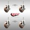 Service Caster 4 Inch 316SS High Temp Glass Filled Nylon 10mm Stem Caster Set Brake SCC SCC-SS316TS20S414-GFNSHT-TLB-M1015-4 - alternate 3